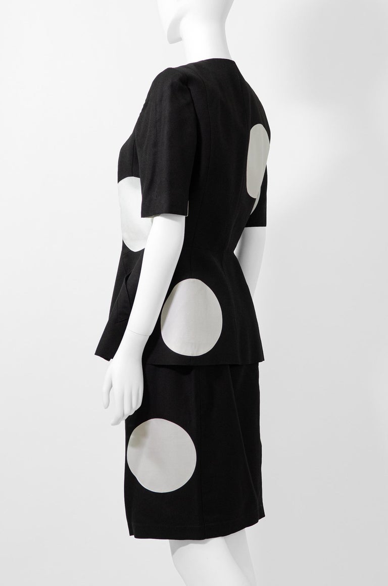 THIERRY MUGLER S/S 1998 Rare Runway Polka Dot Suit Documented by 