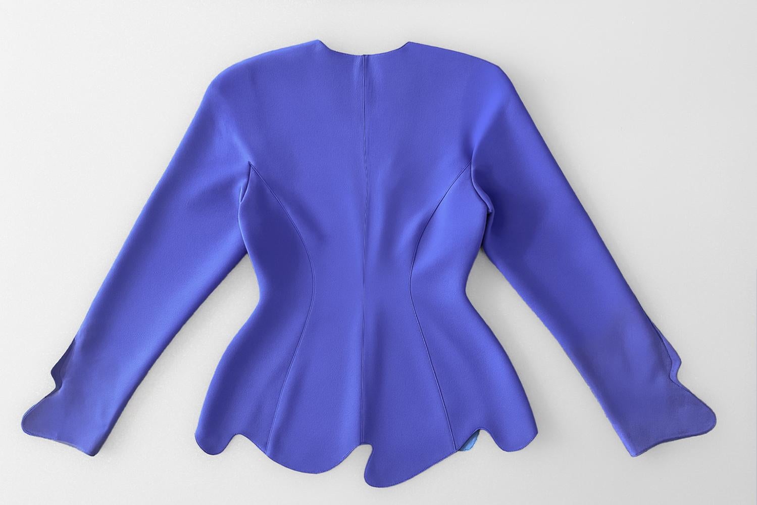 Thierry Mugler Sculptural FW 1997 Gonna a smerlo Set giacca e gonna in vendita 6