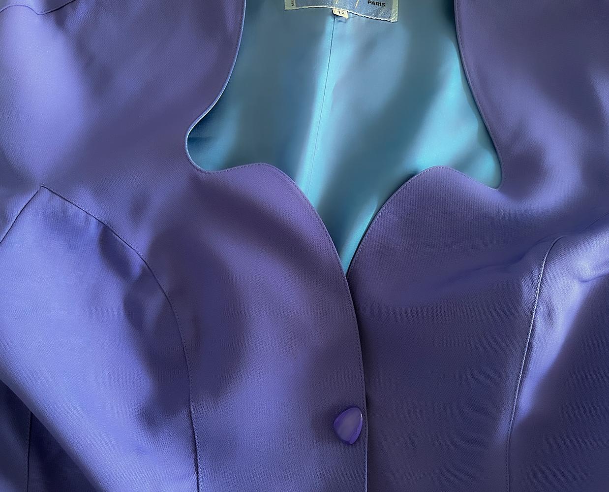 Thierry Mugler Sculptural FW 1997 Gonna a smerlo Set giacca e gonna in vendita 7