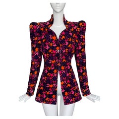 Thierry Mugler Sculptural Rare Velvet Jacket
