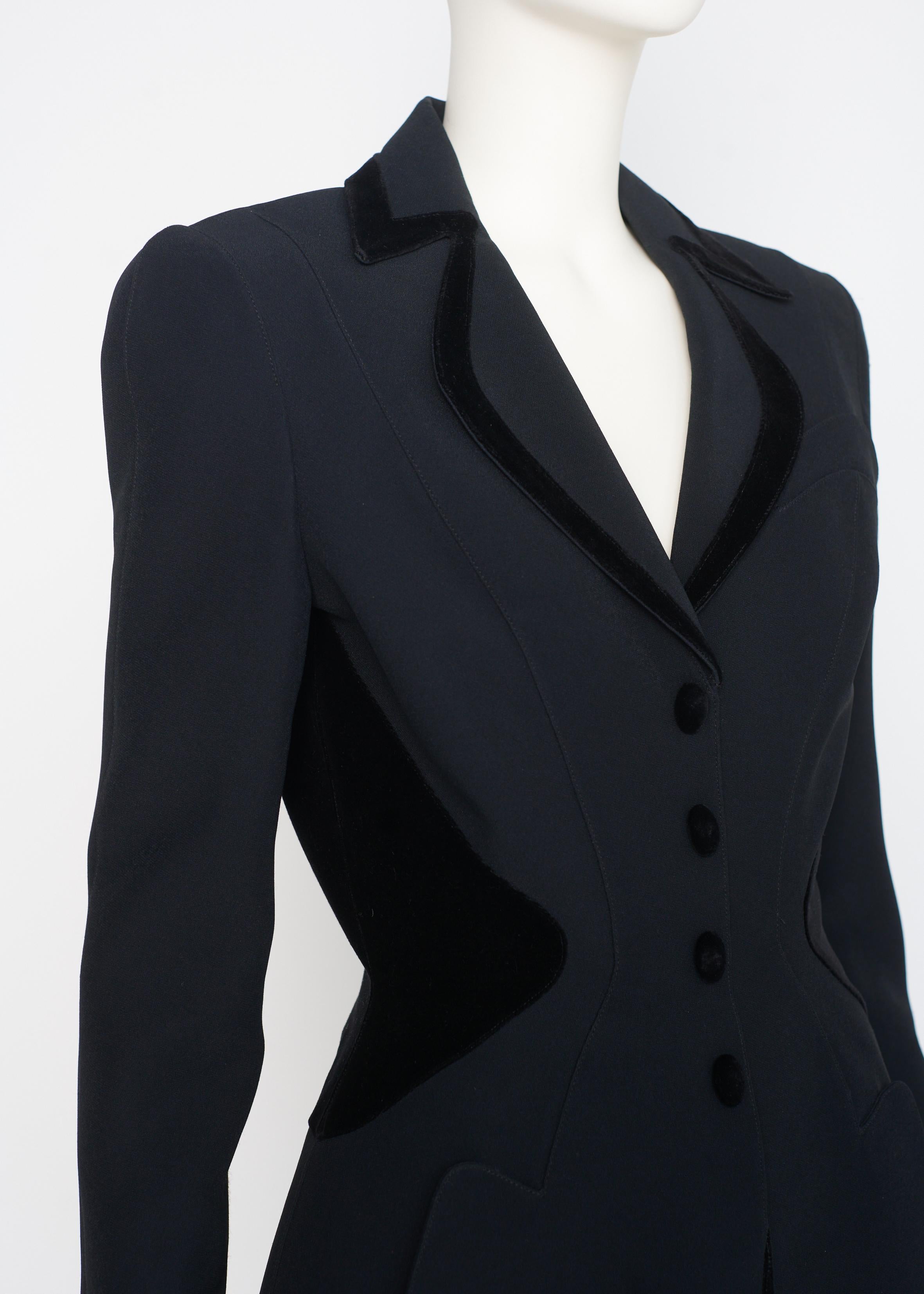 Thierry Mugler Sculptural Tailored Hourglass Blazer Jacket, circa 1995 1