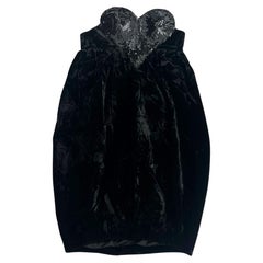 Thierry Mugler sequin heart dress velvet dress