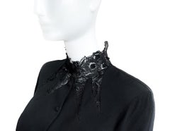 Thierry Mugler SS 1991 Sexy Black Jacket Cutout Lace