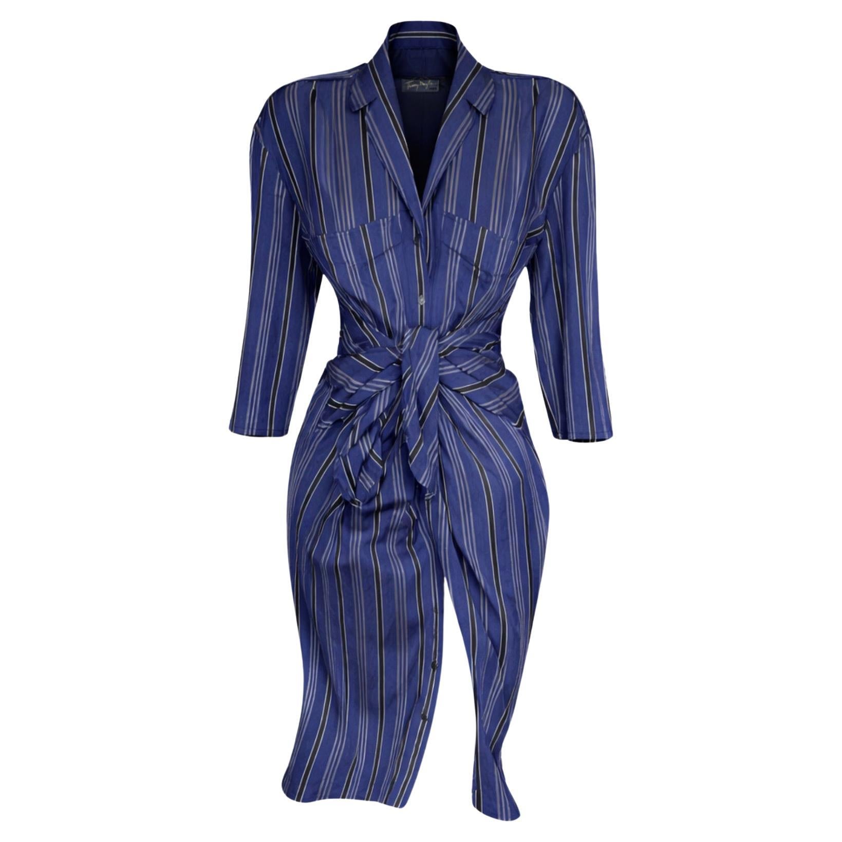 Thierry Mugler Shirt Dress Summer Blouse