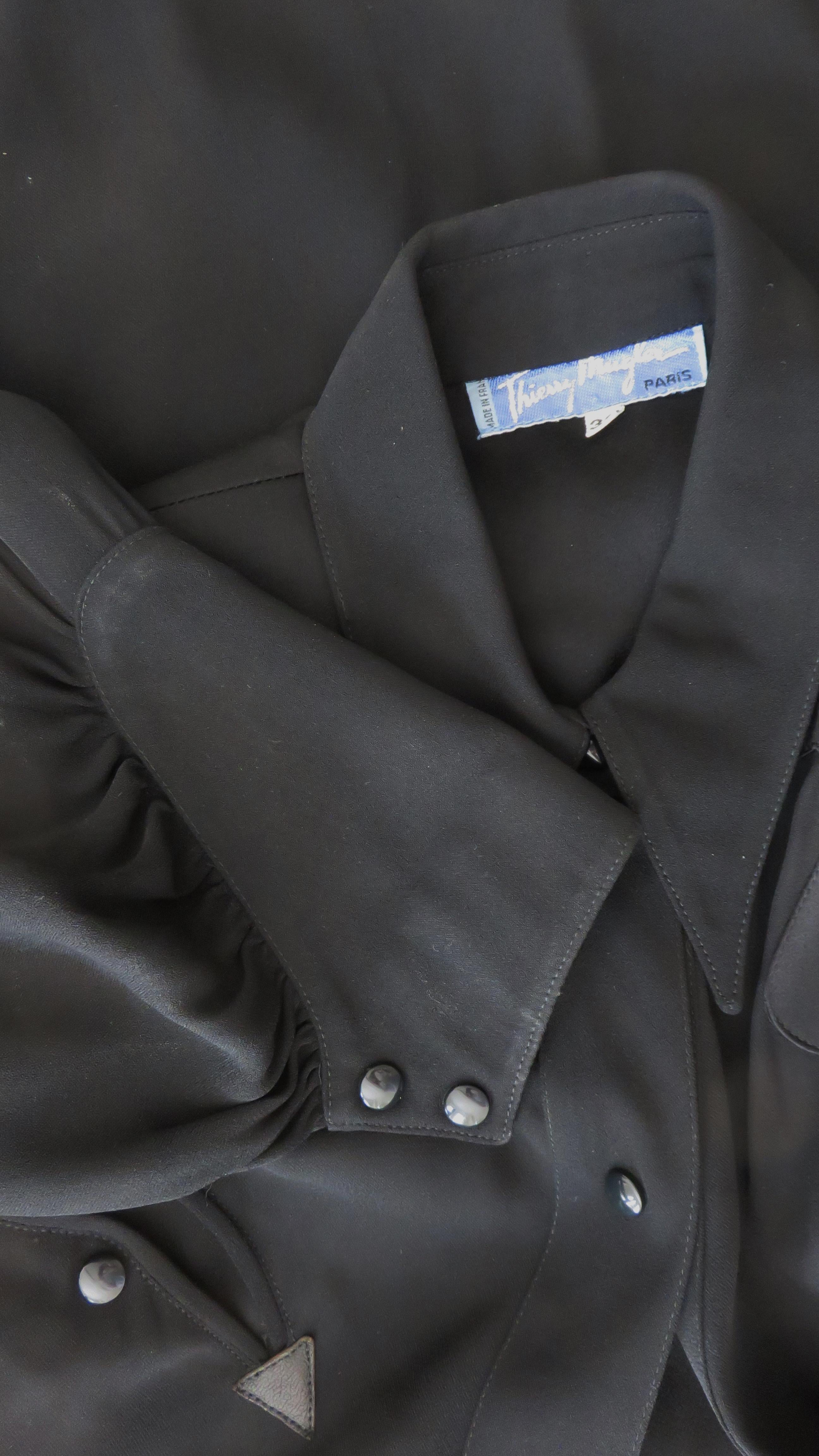 Thierry Mugler Western Influence Shirtwaist Dress For Sale 8