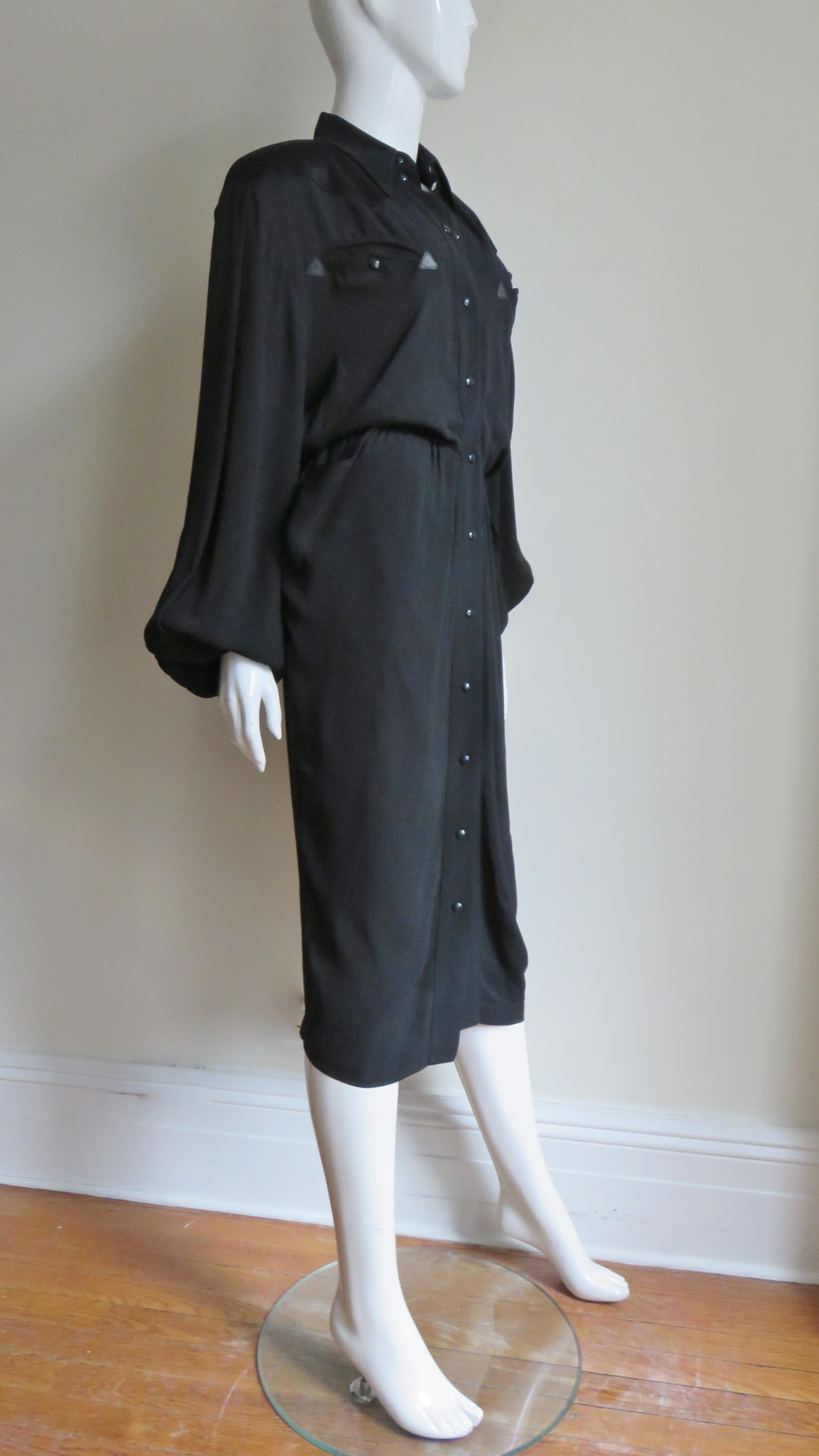 Thierry Mugler Western Influence Shirtwaist Dress For Sale 2