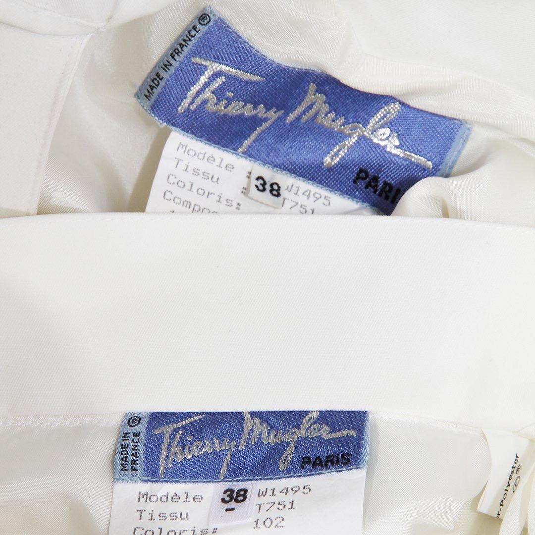 Thierry Mugler Silver Horn Skirt Suit SS1992 3