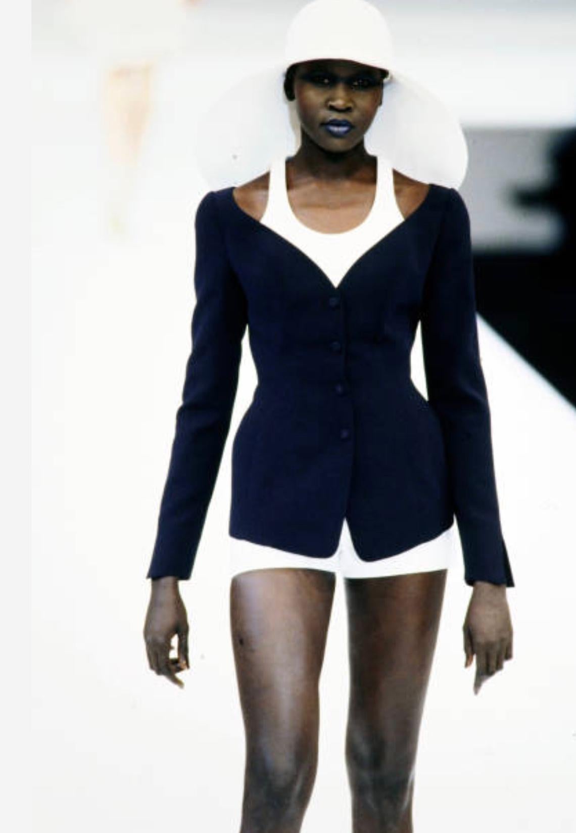 Thierry Mugler Spirng 1999 Runway Sculptural Ensemble Jacket Skirt Suit  For Sale 1