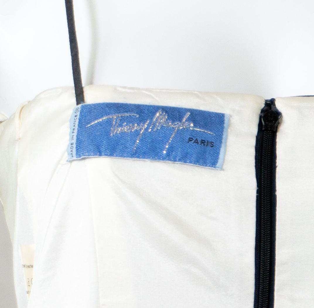 Thierry Mugler Pasarela Primavera Verano 1999 Vestido de gasa transparente en venta 6
