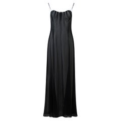 Vintage Thierry Mugler Spring Summer 1999 Runway Sheer Chiffon Gown