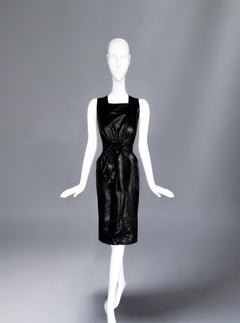 Thierry Mugler SS 1984 Liquid Black Dress