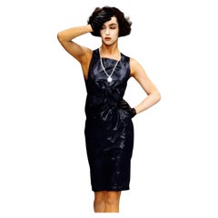 Thierry Mugler SS 1984 Liquid Black Dress