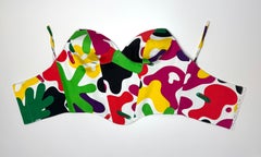 Thierry Mugler Frühjahr/Sommer 1988 – Bustier-Korsett im abstrakten Pop-Art-Stil