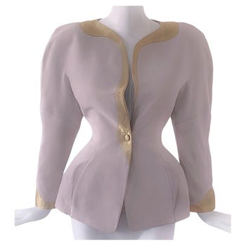 Thierry Mugler Spring/Summer 1992 Gold Silk Jacket