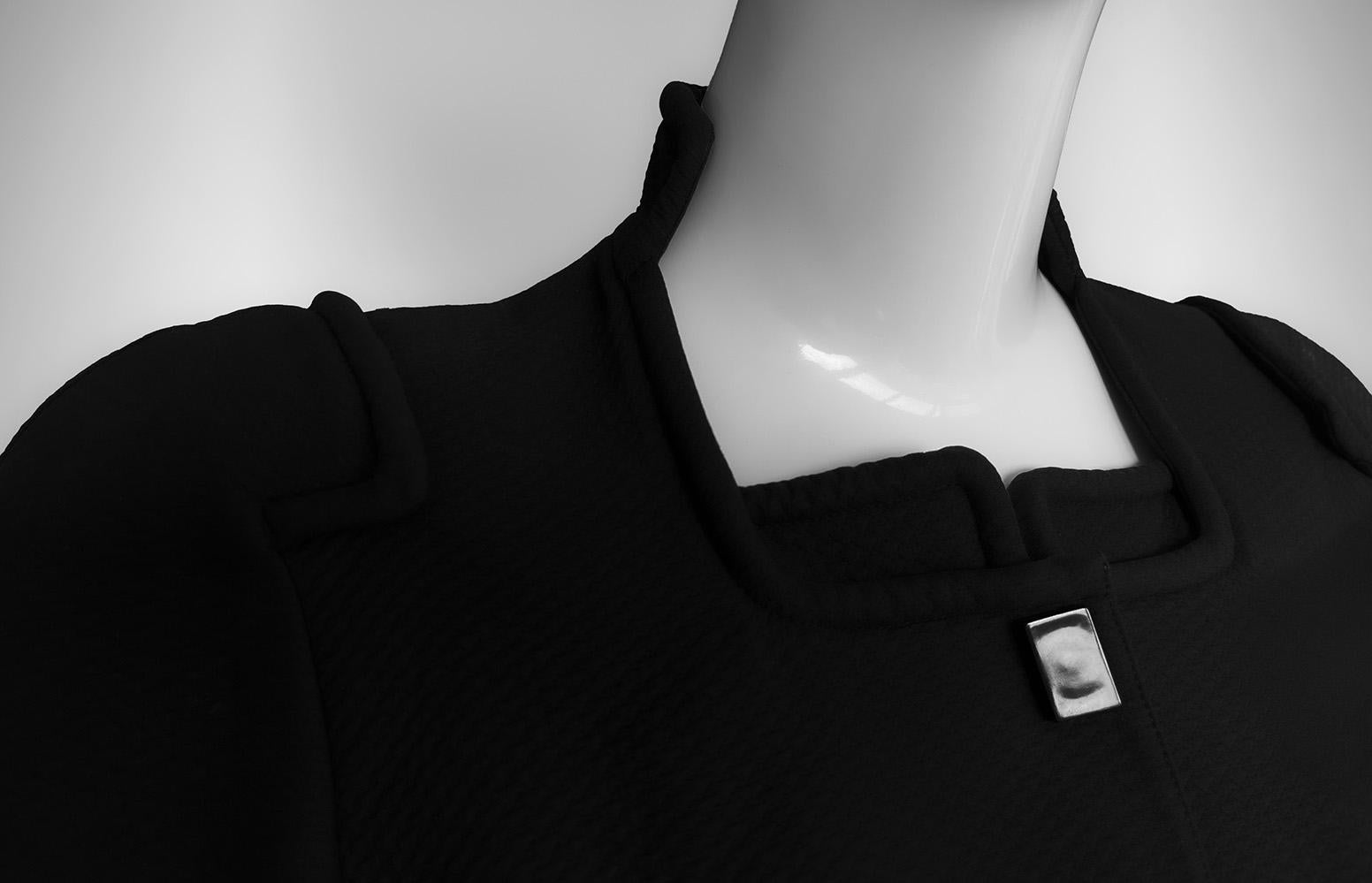 Veste sculpturale noire Thierry Mugler SS 1994 Pour femmes en vente