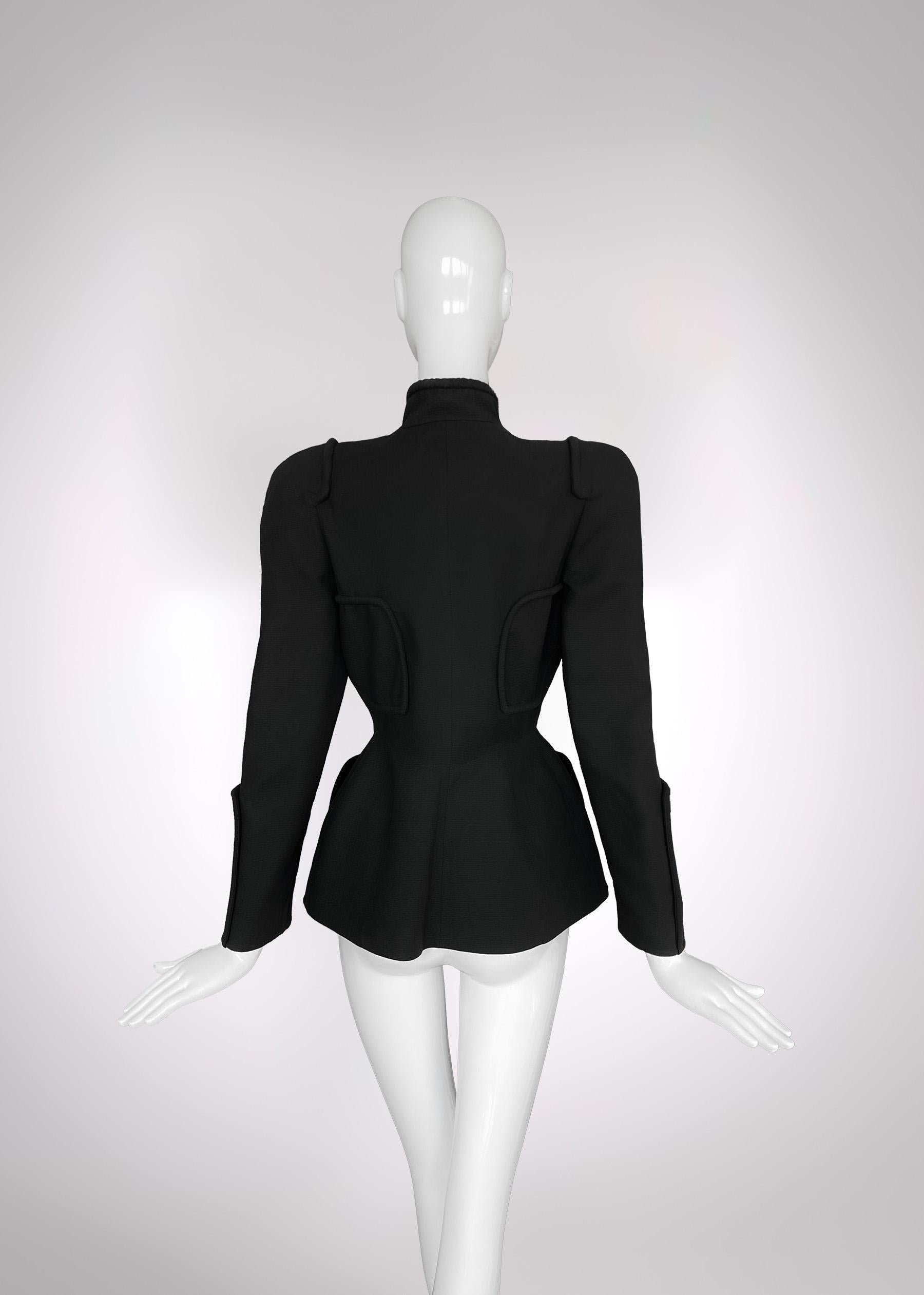 Veste sculpturale noire Thierry Mugler SS 1994 en vente 4
