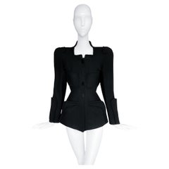 Thierry Mugler SS 1994 Black Sculptural Jacket