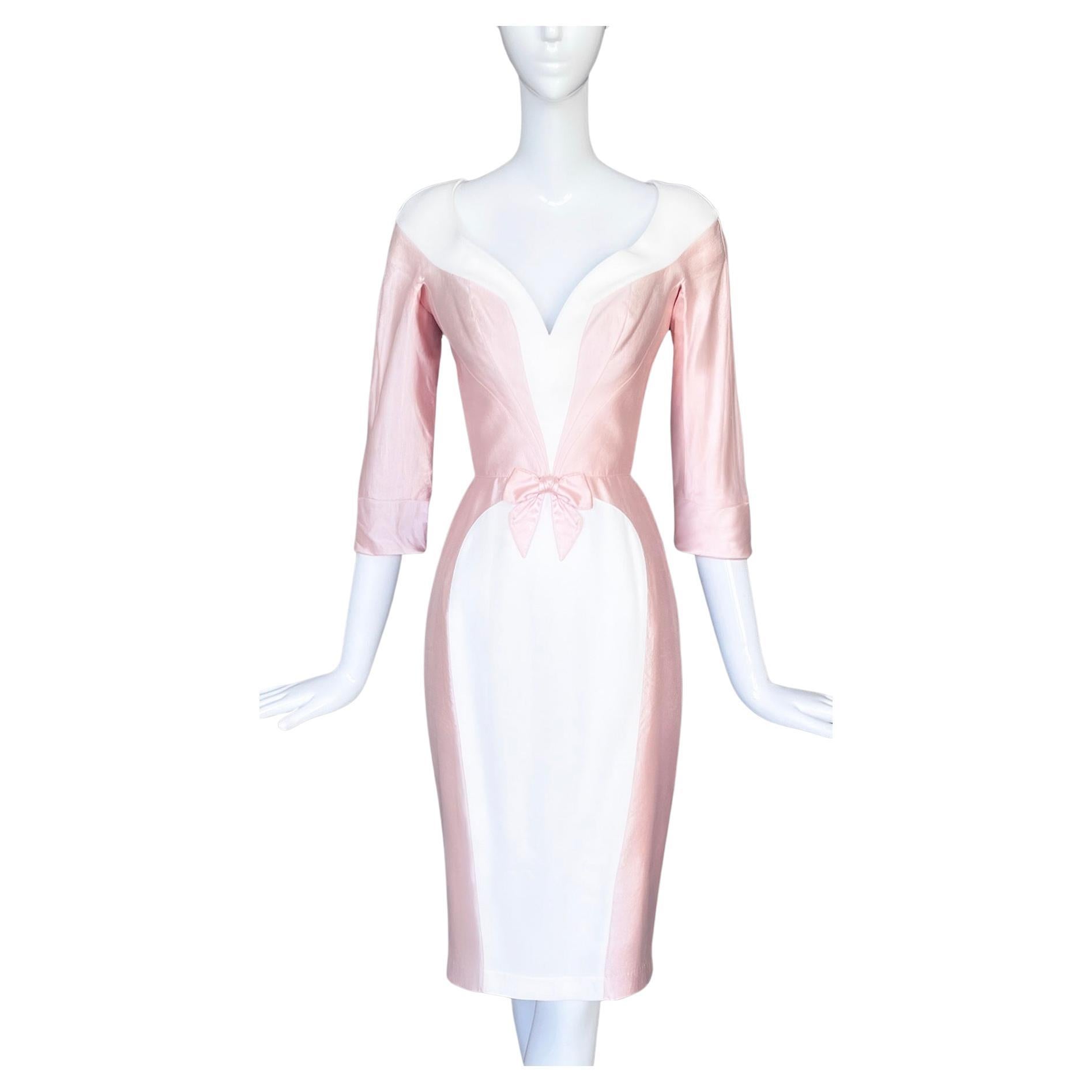 Thierry Mugler SS 1995 Sculptural Silk Dress