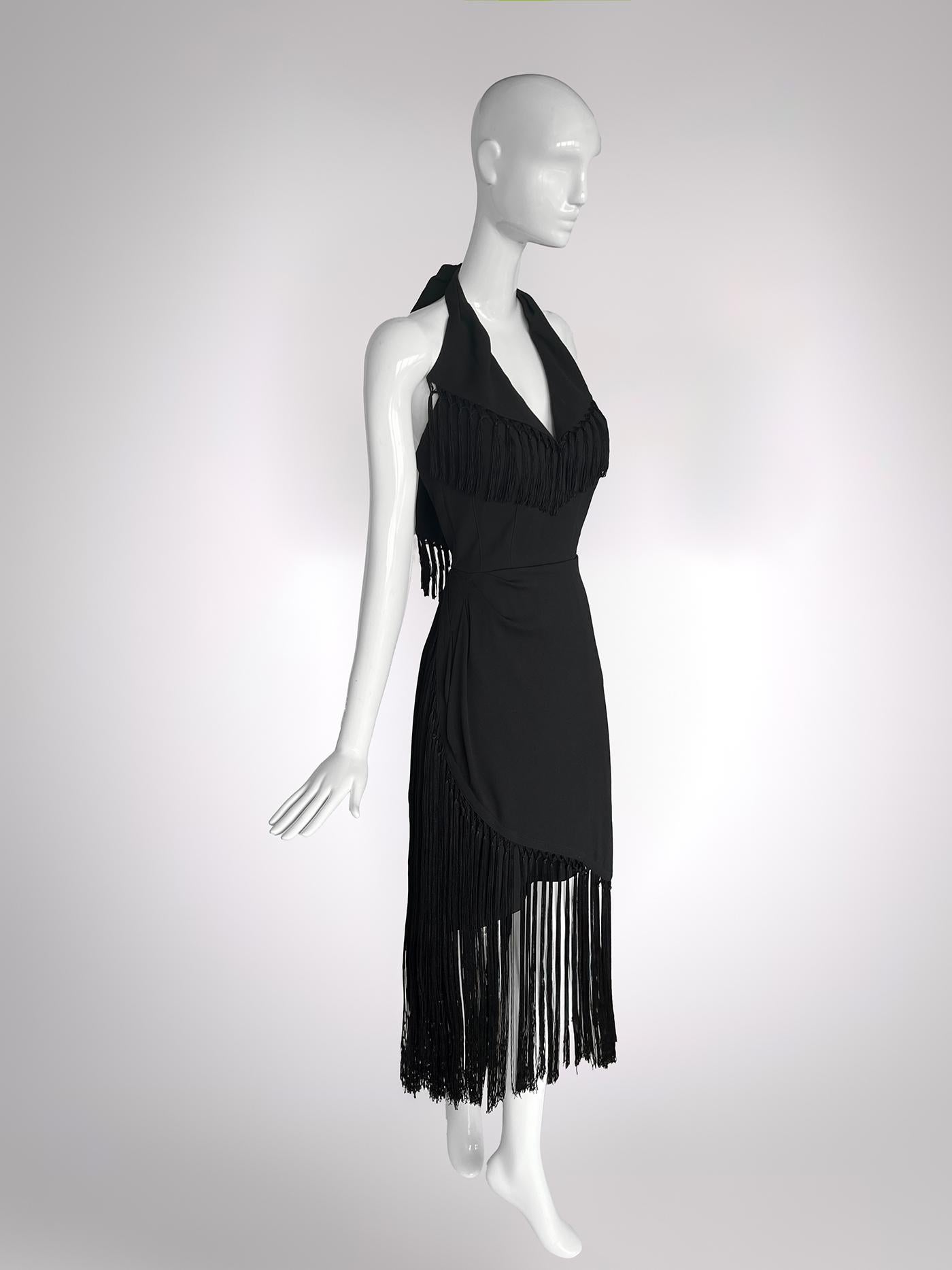 Thierry Mugler SS 1997 Wunderschönes schwarzes Abendkleid im Zustand „Hervorragend“ im Angebot in Berlin, BE