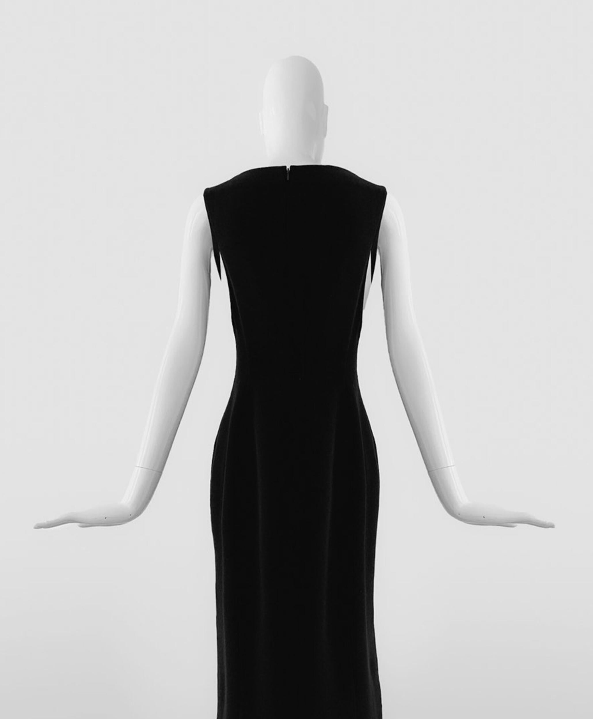 Thierry Mugler SS 1999 Evening Dress Vintage Designer Black White Avant Garde 3