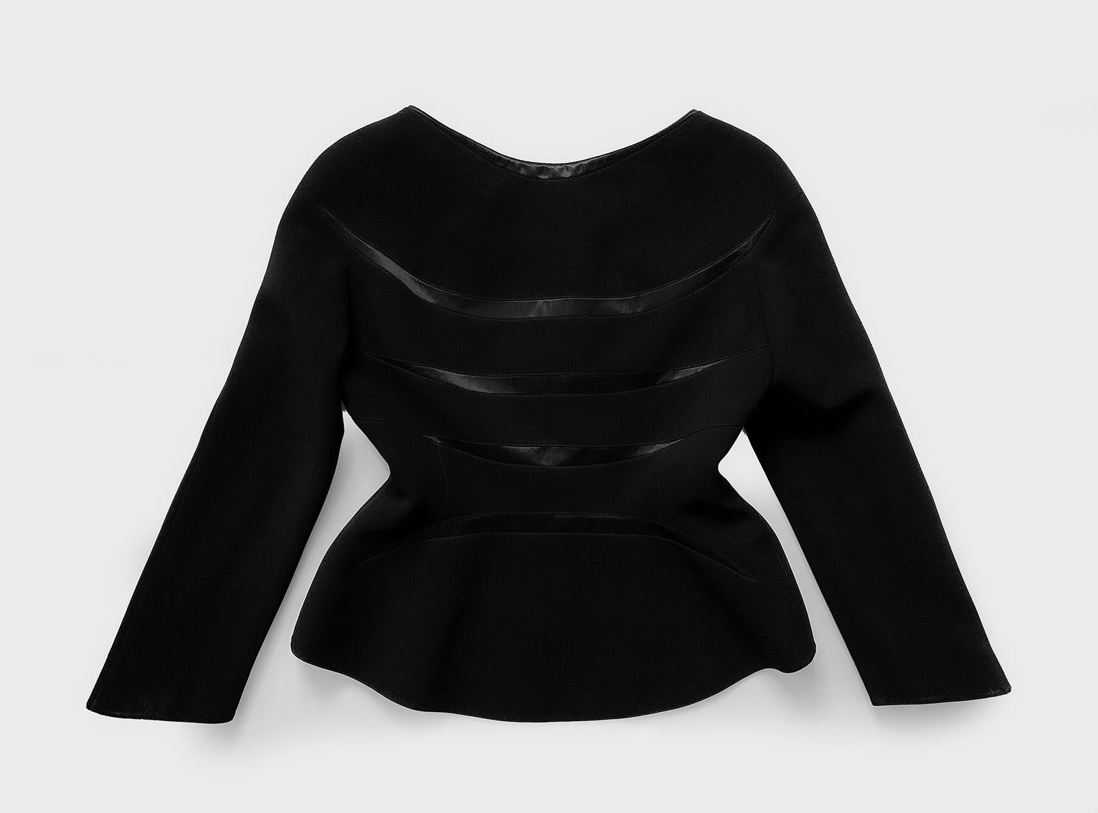 Thierry Mugler SS 2000 Black Jacket Blazer Fitted Fabulous For Sale 3