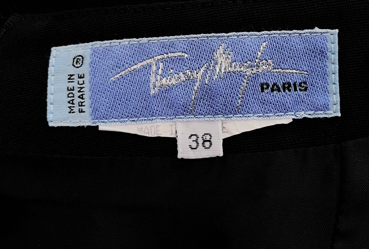 Thierry Mugler SS1994 Archival Icone Runway Suit Sculptural ZigZag Jacket Skirt en vente 8