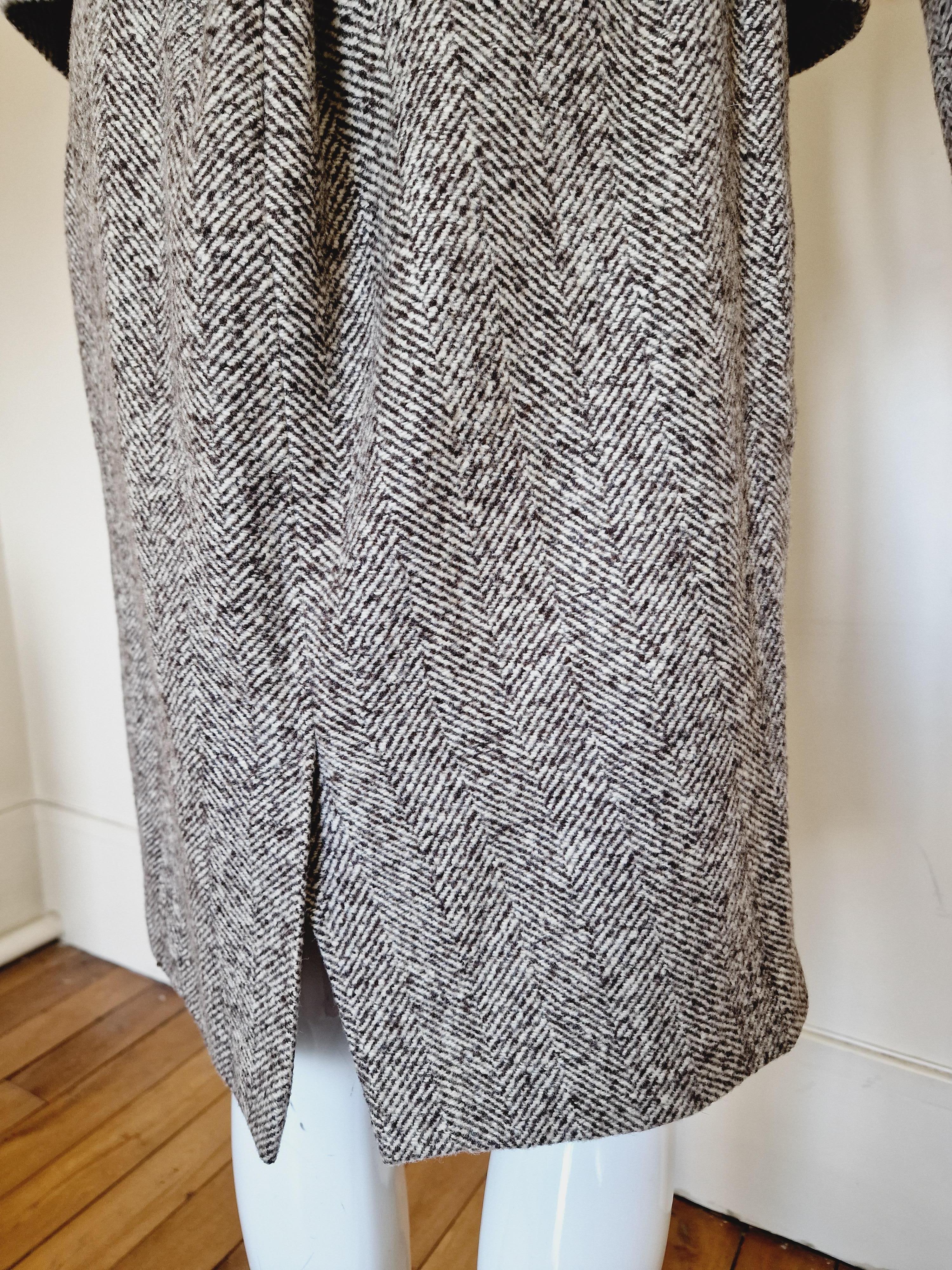 Thierry Mugler Star Gray Wasp Waist Couture XL Dress Ensemble Blazer Skirt Suit For Sale 5