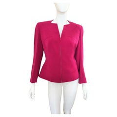 Thierry Mugler Vintage Blazer mit Stern-Laufsteg-Wasp-Taille in Violett, Lila und Rosa