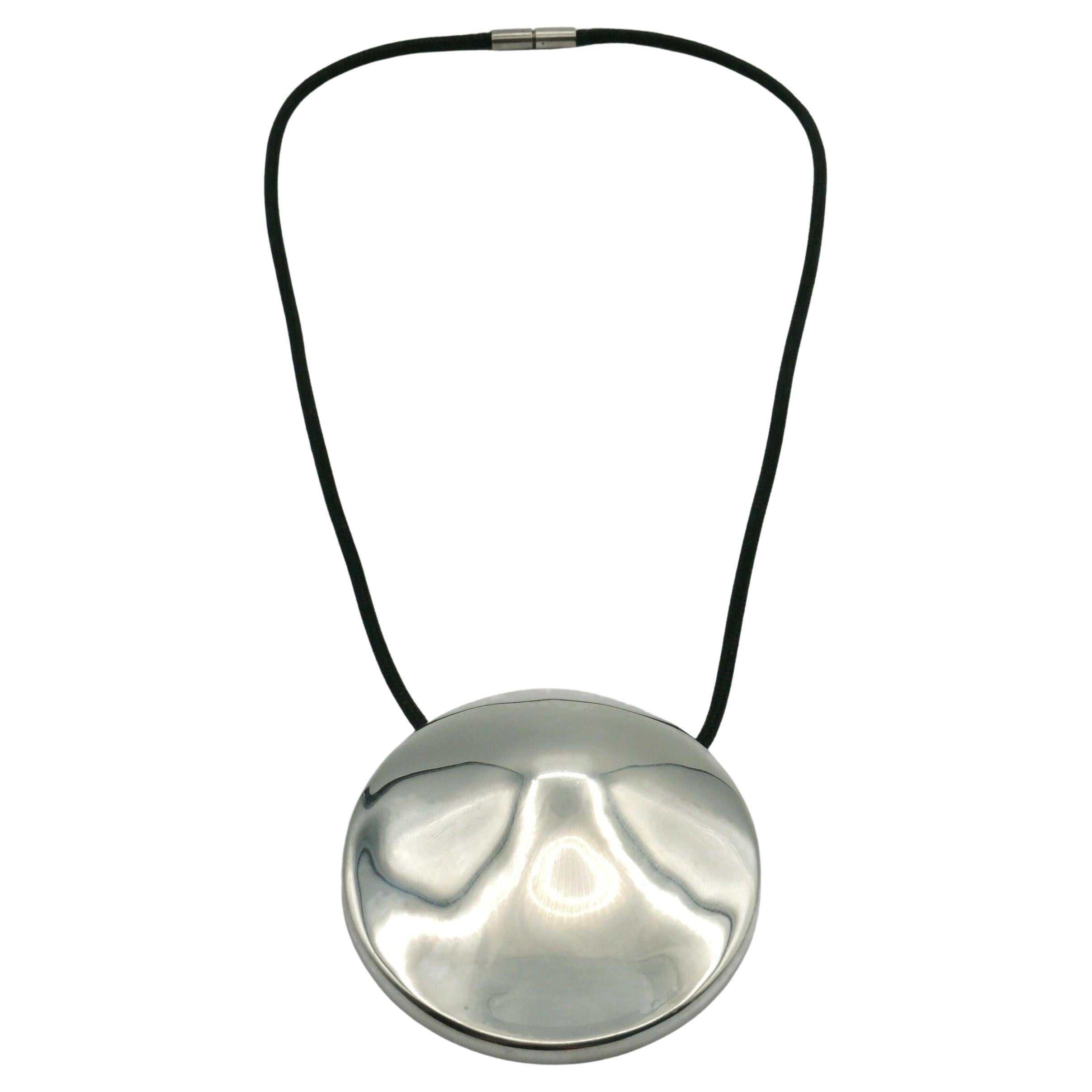 Thierry Mugler Sterling Silver Pendant Necklace For Sale