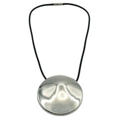 Used Thierry Mugler Sterling Silver Pendant Necklace