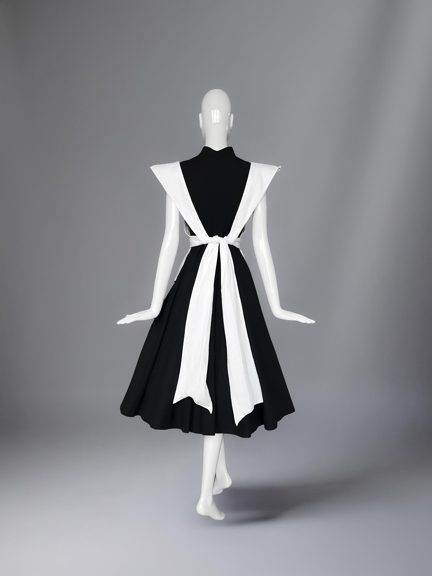 Thierry Mugler Top grembiule bianco super raro SS 1982 in vendita 7
