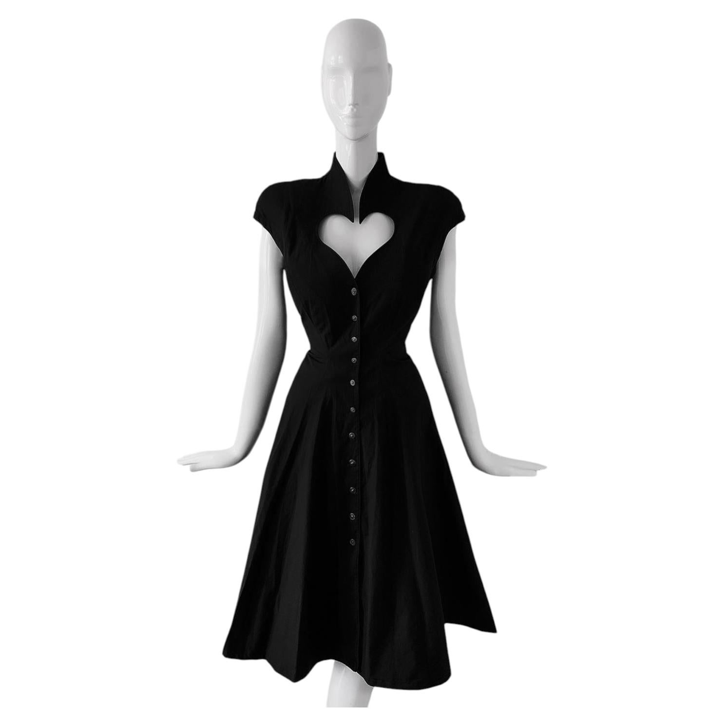 Thierry Mugler Sweetheart Neckline Dress