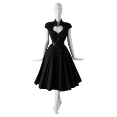 Thierry Mugler - Robe à encolure en cœur