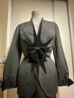 THIERRY MUGLER Tailleur en velours et laine vintage