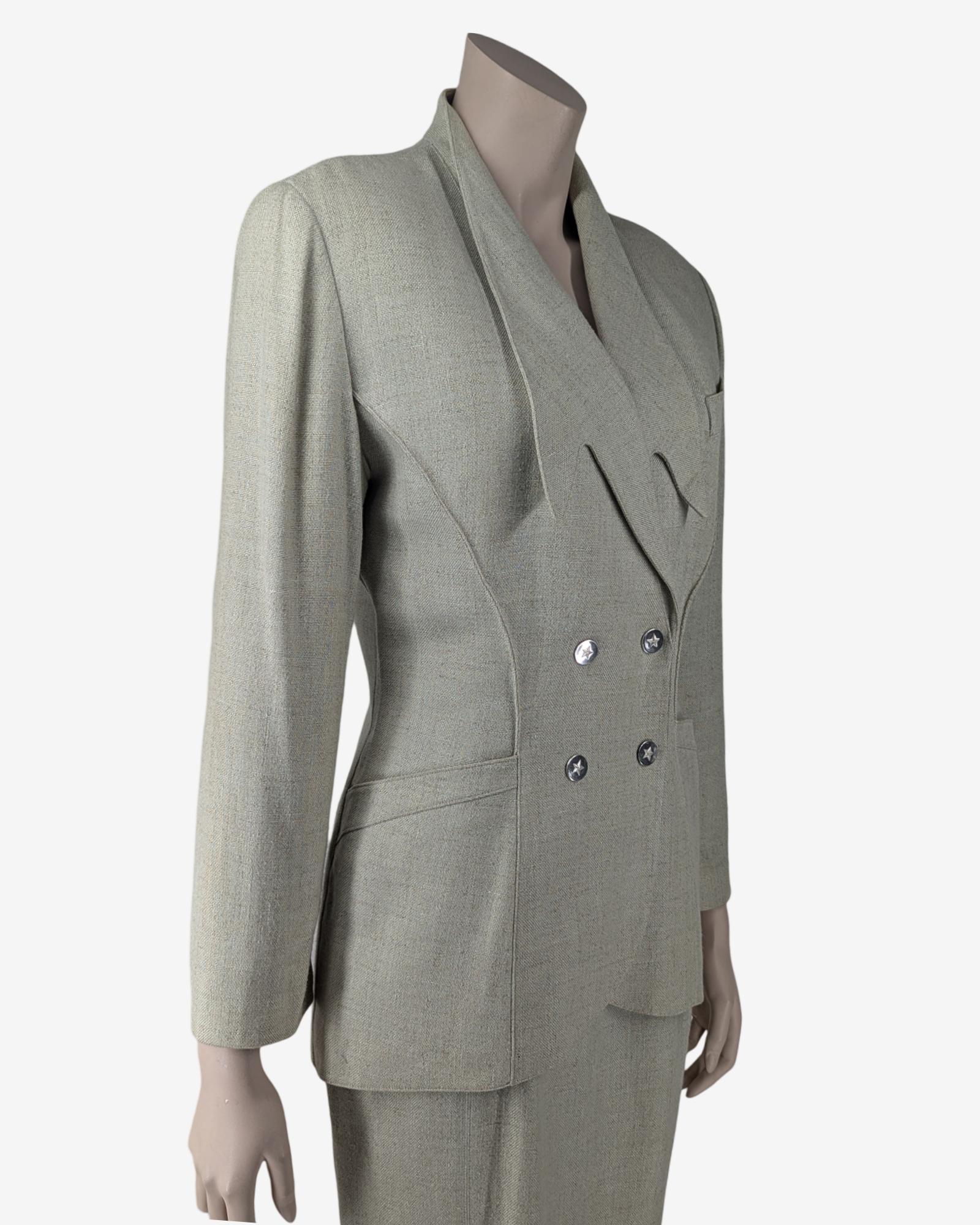 Thierry Mugler Tailor Set Blazer & Rock im Angebot 4