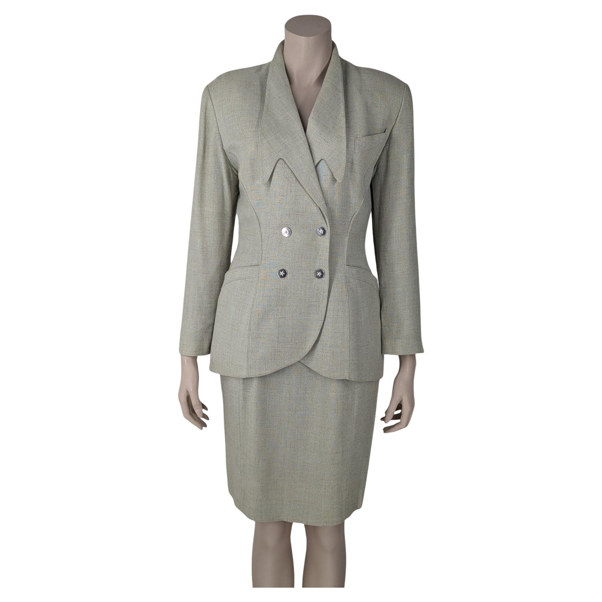 Thierry Mugler Tailor Set Blazer & Rock im Angebot