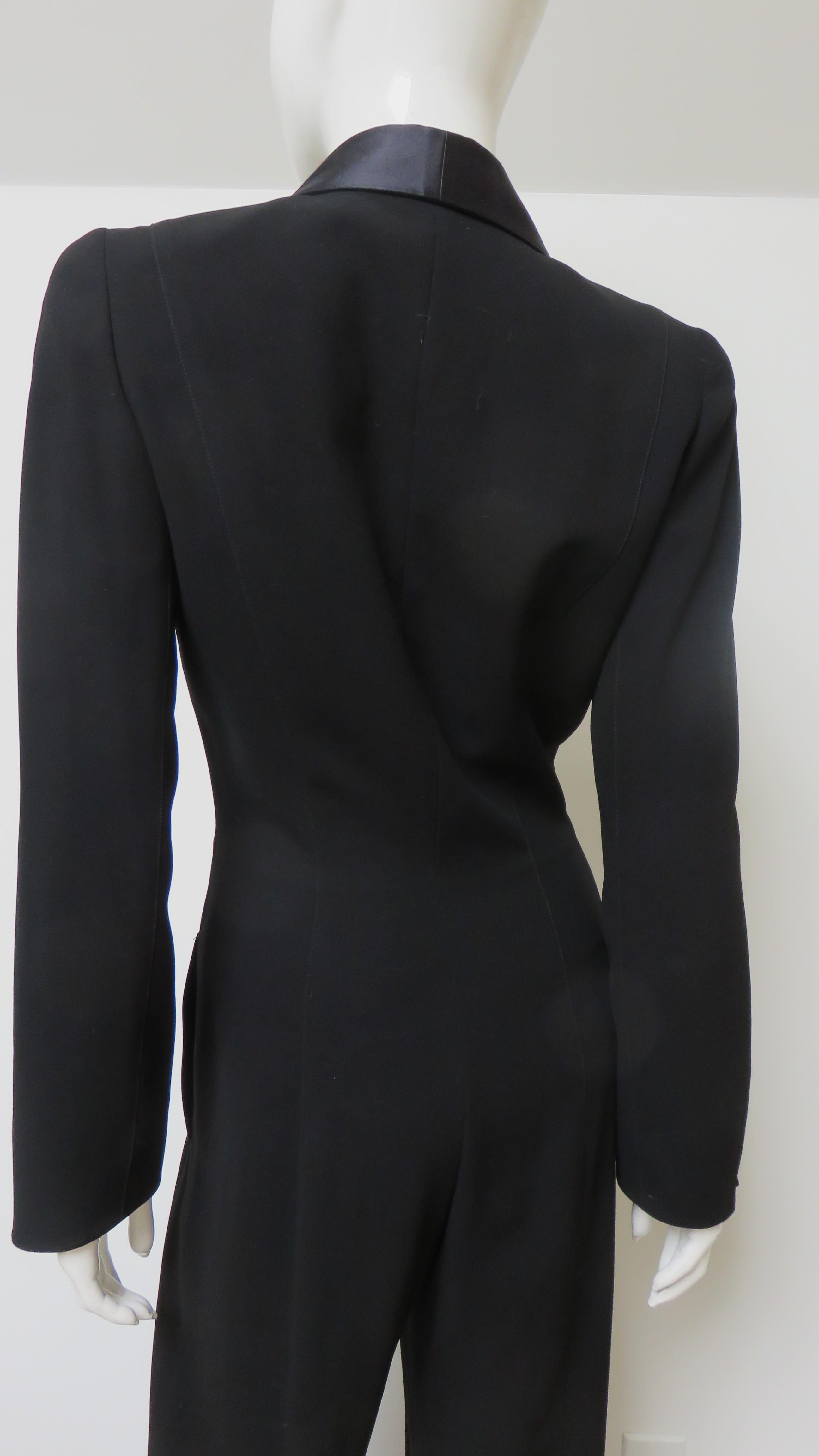 Mono de esmoquin Thierry Mugler Años 80 en venta 5