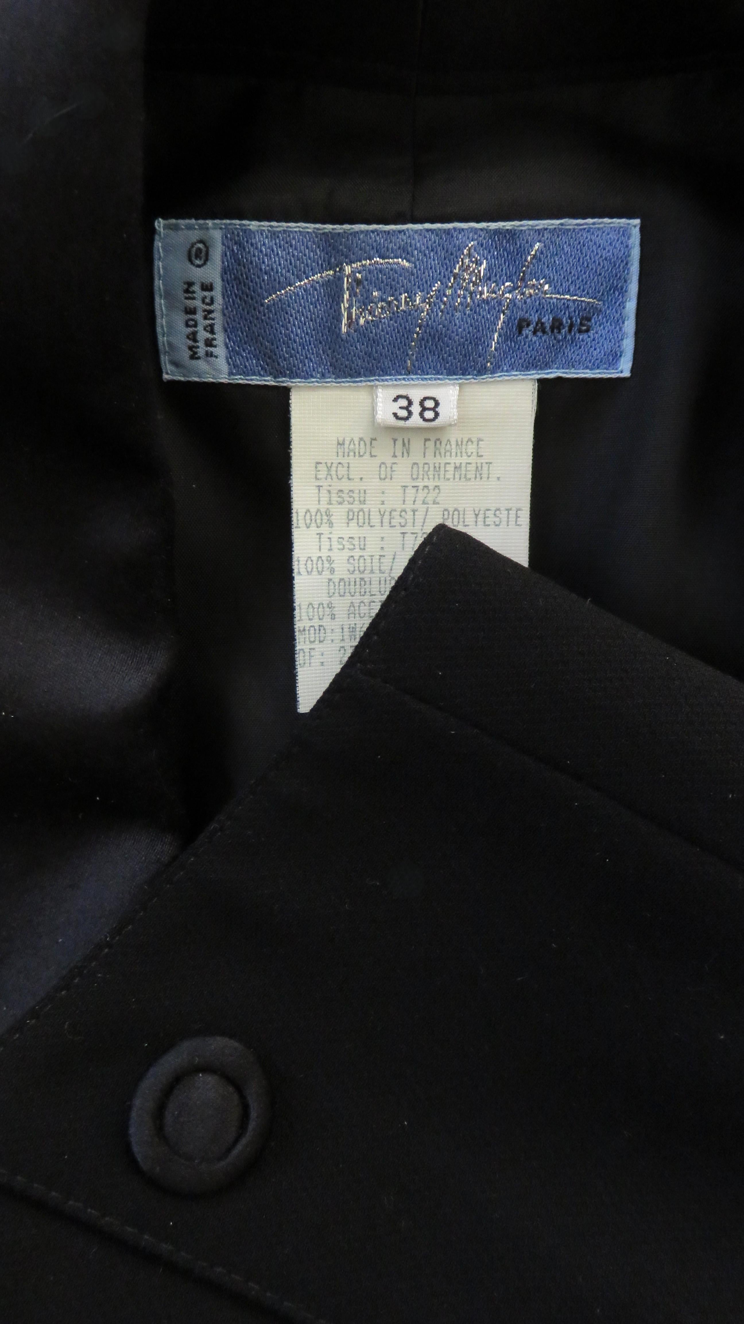 Mono de esmoquin Thierry Mugler Años 80 en venta 7