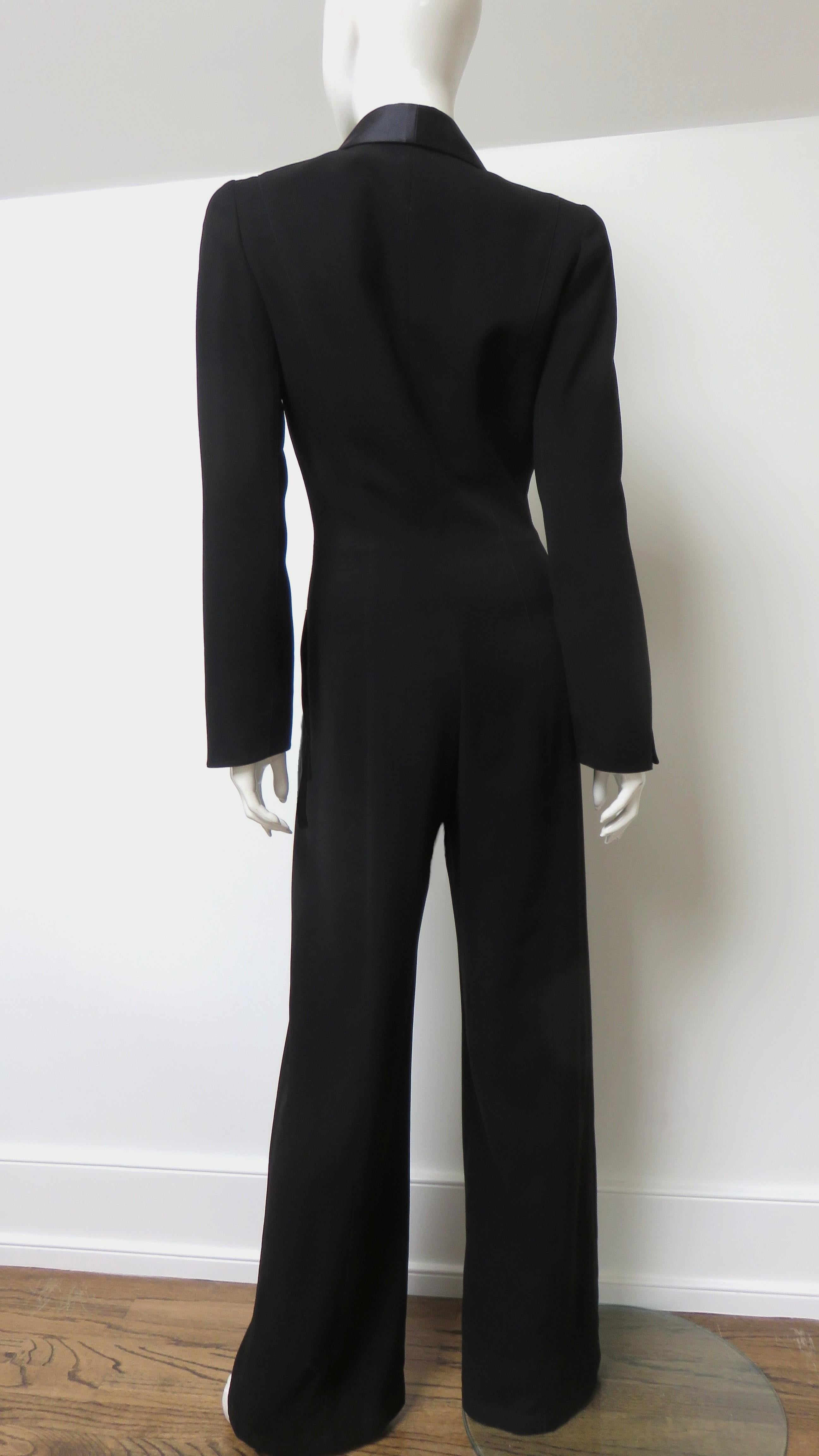 Mono de esmoquin Thierry Mugler Años 80 en venta 3