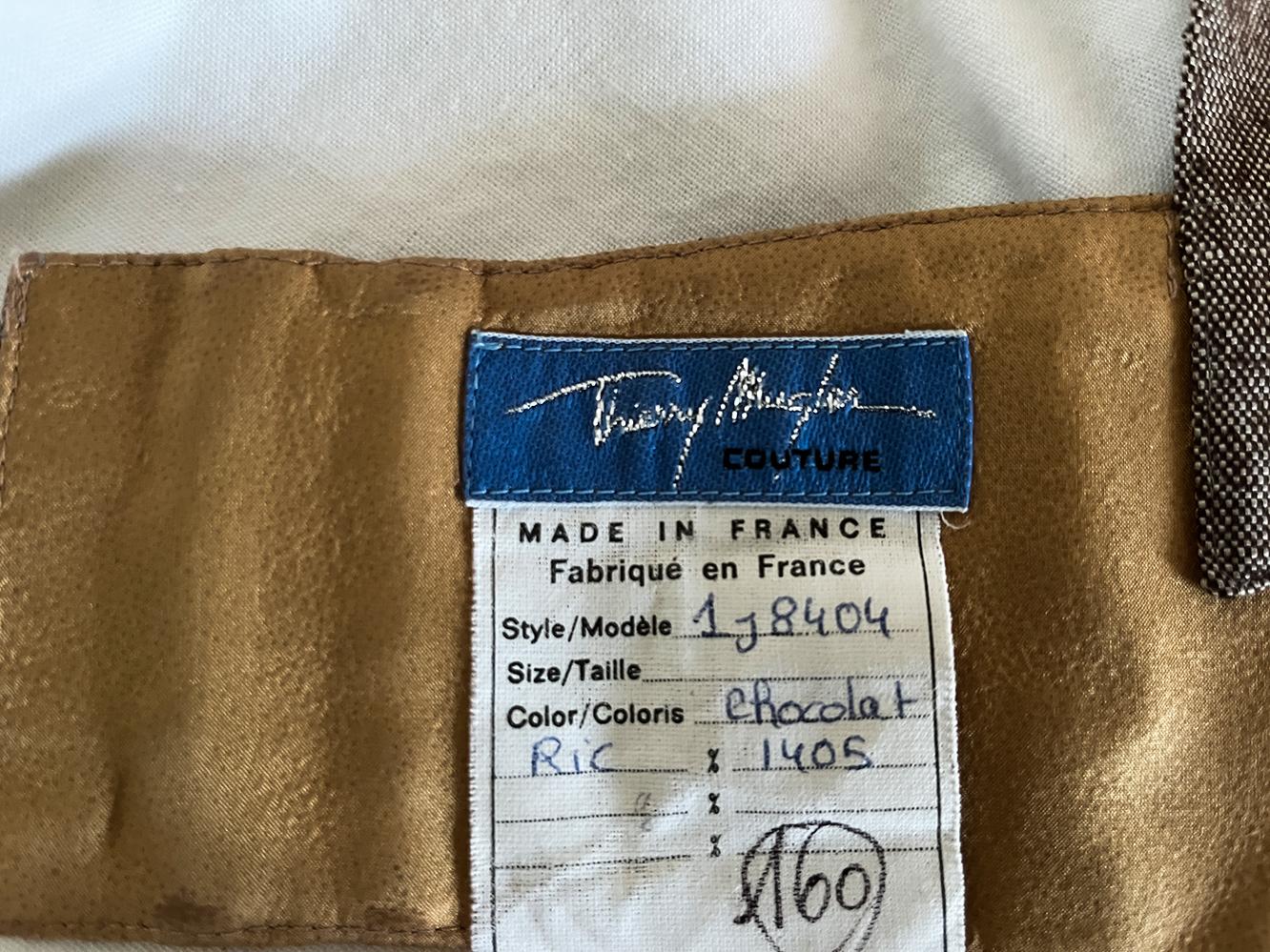 De las mujeres Top corpiño de tweed Thierry Mugler en venta