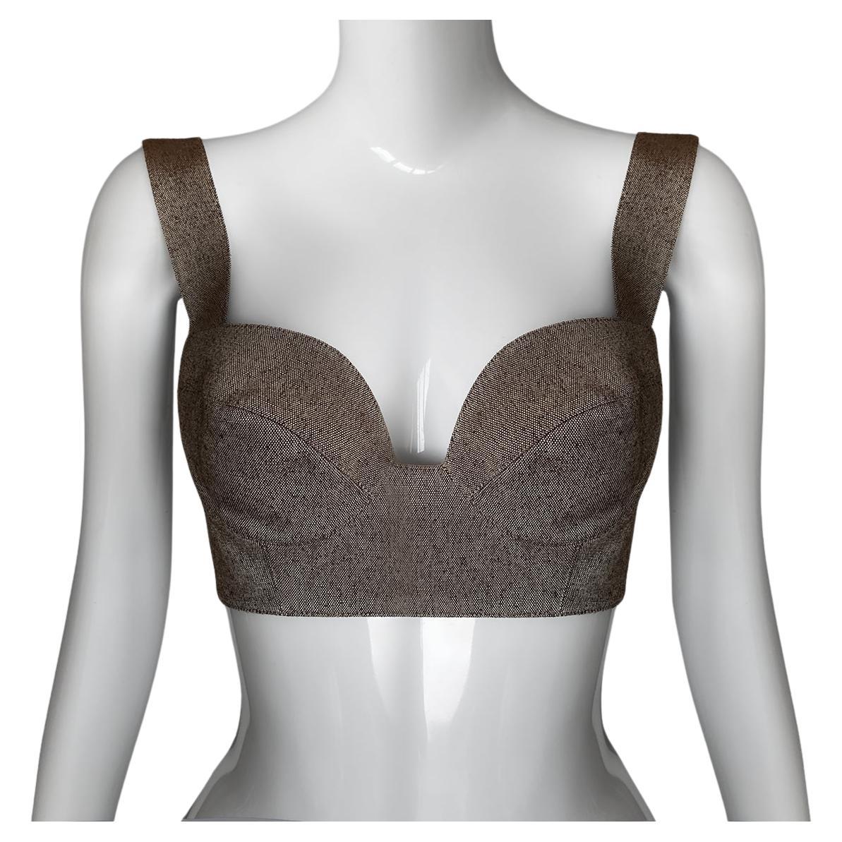 Top corpiño de tweed Thierry Mugler