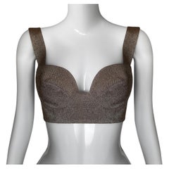 Thierry Mugler Tweed Bra Bustier Top