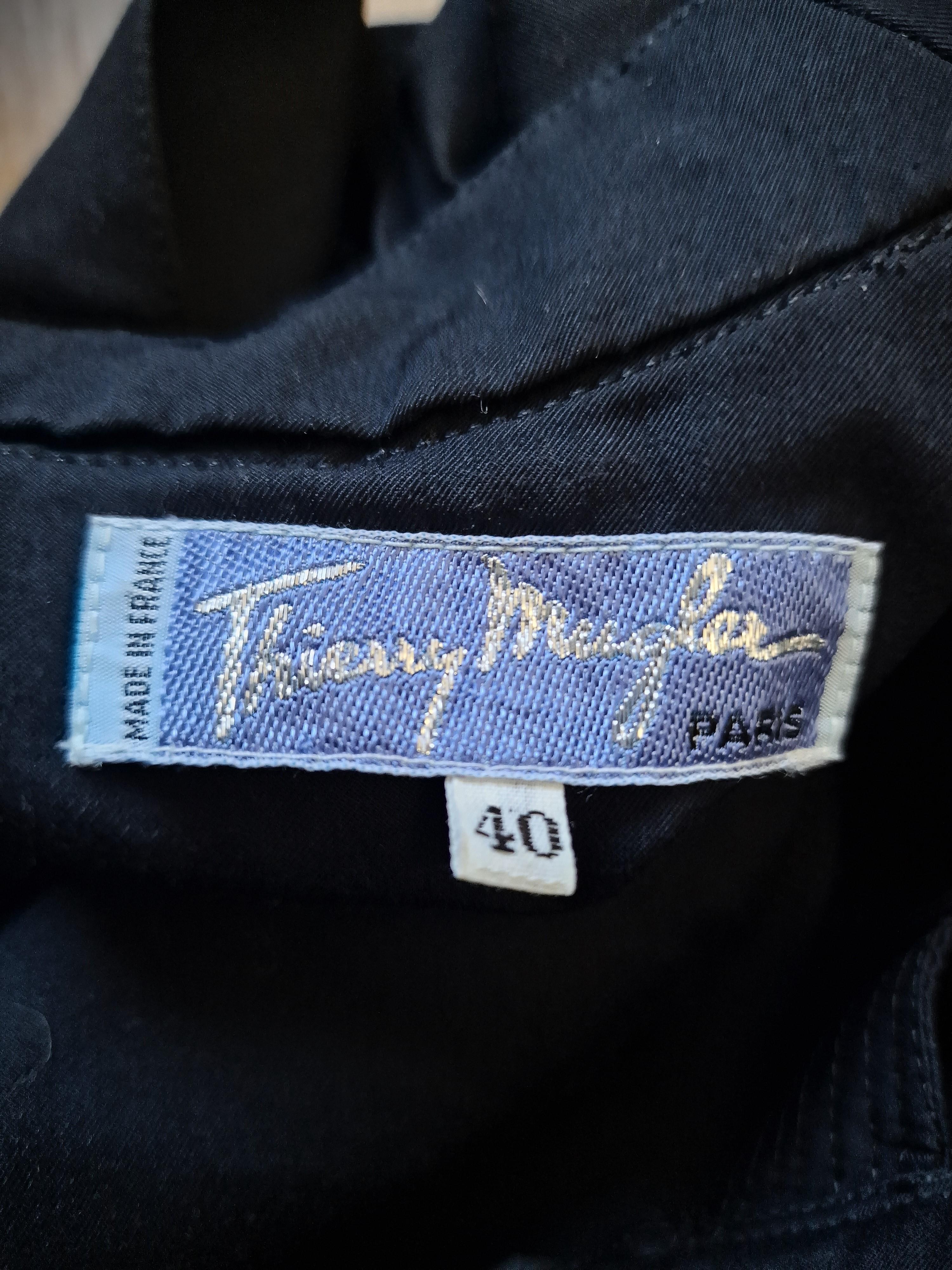 Thierry Mugler Vampire Bondage Strap Back Metal Belt Evening Cut Out Large Dress For Sale 9