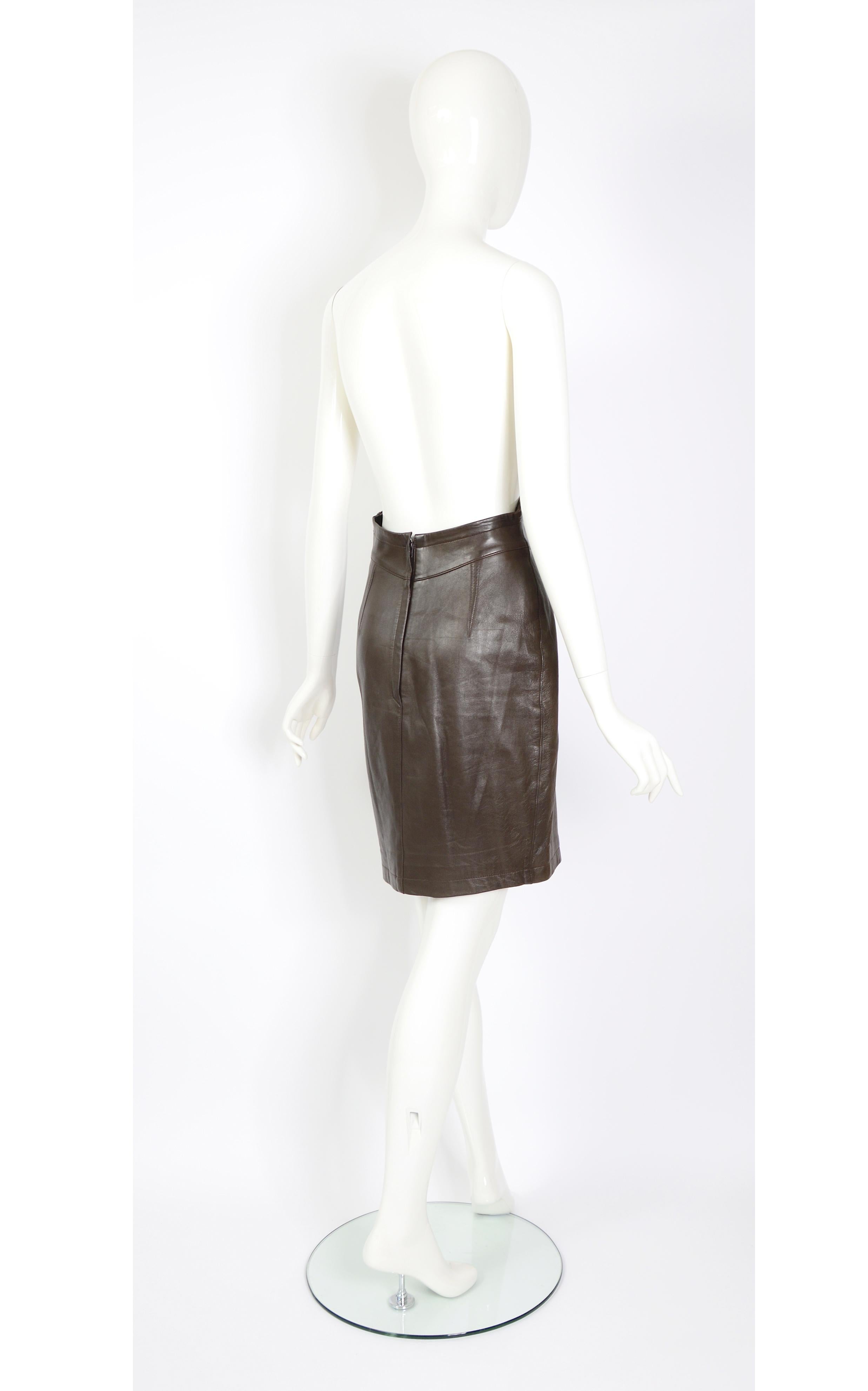 Jupe Longue Vintage Thierry Mugler Taille 40/42 - Haute Taille, Surdimensionnée, Années 80, Blanc