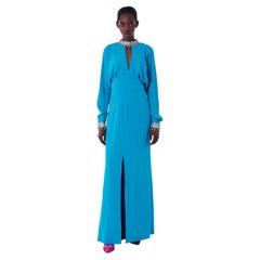 Thierry Mugler Vintage 1995 Couture Blue Gown