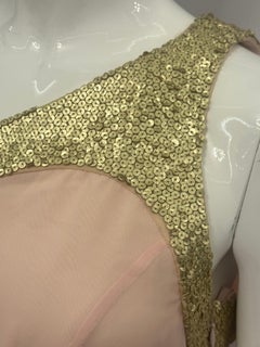 Thierry mugler vintage 2000’s cocktail dress gold leather details