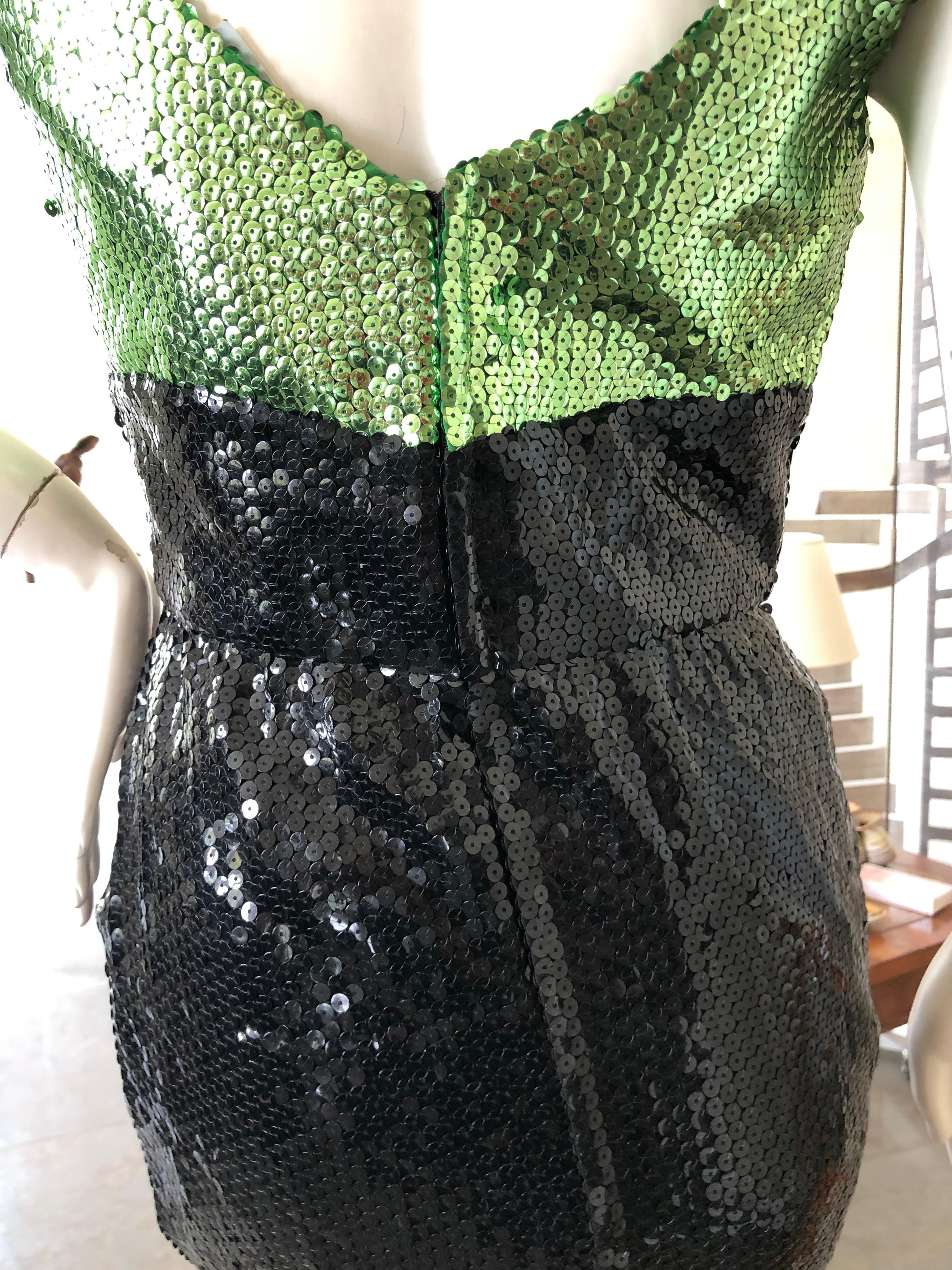 Thierry Mugler Vintage 80's Sequin Cocktail Dress 3