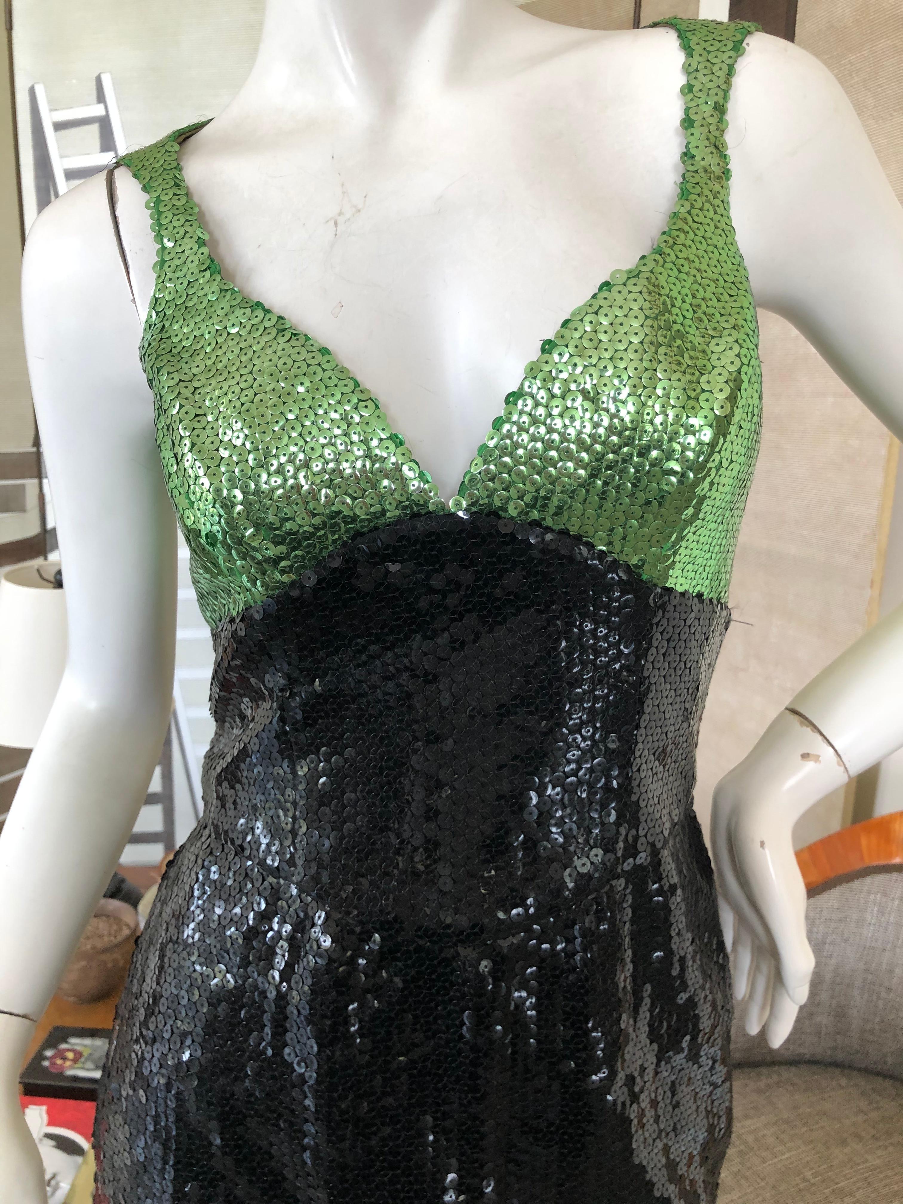 mugler sequin dress