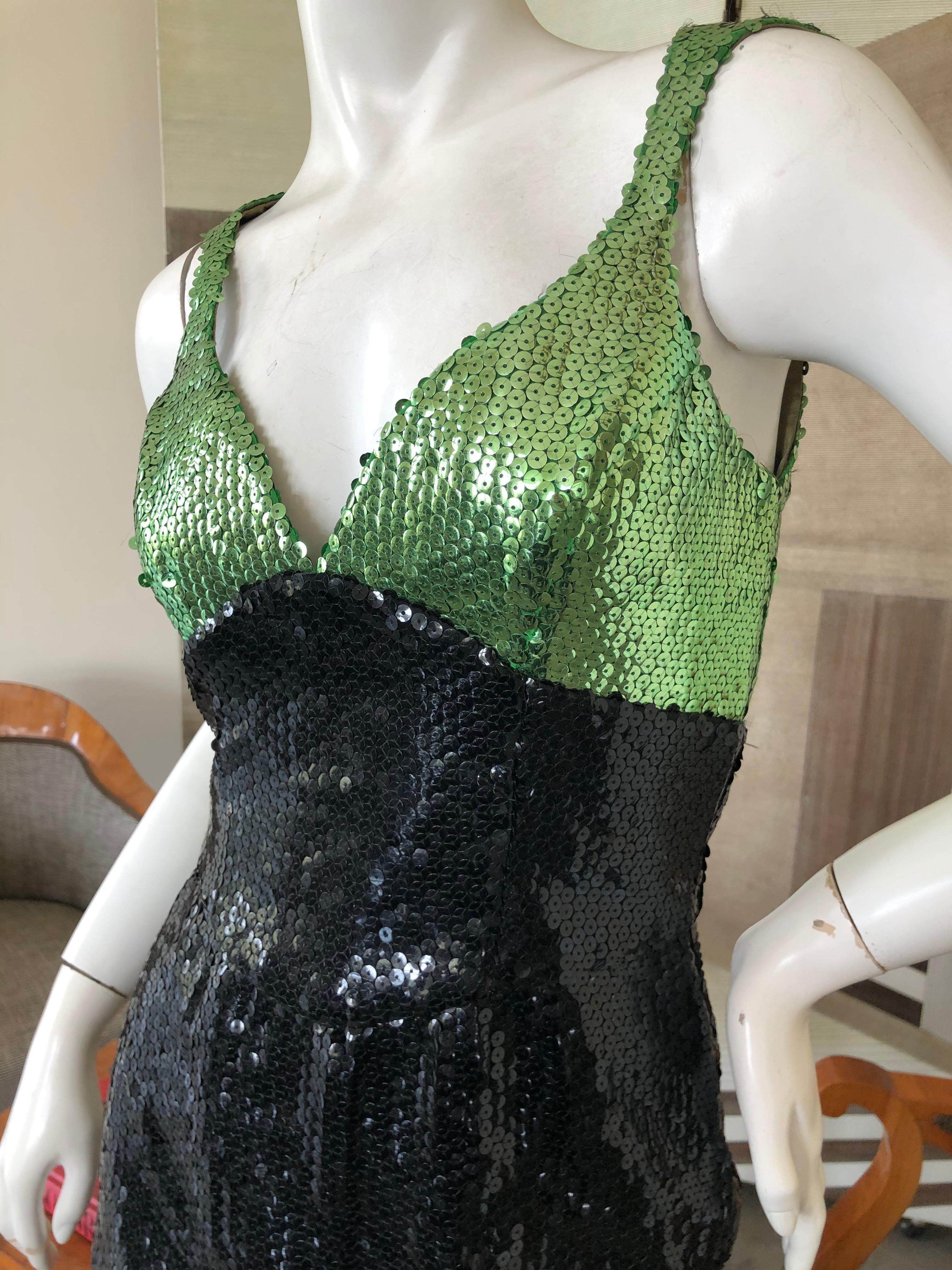 Thierry Mugler Vintage 80's Sequin Cocktail Dress In Excellent Condition In Cloverdale, CA