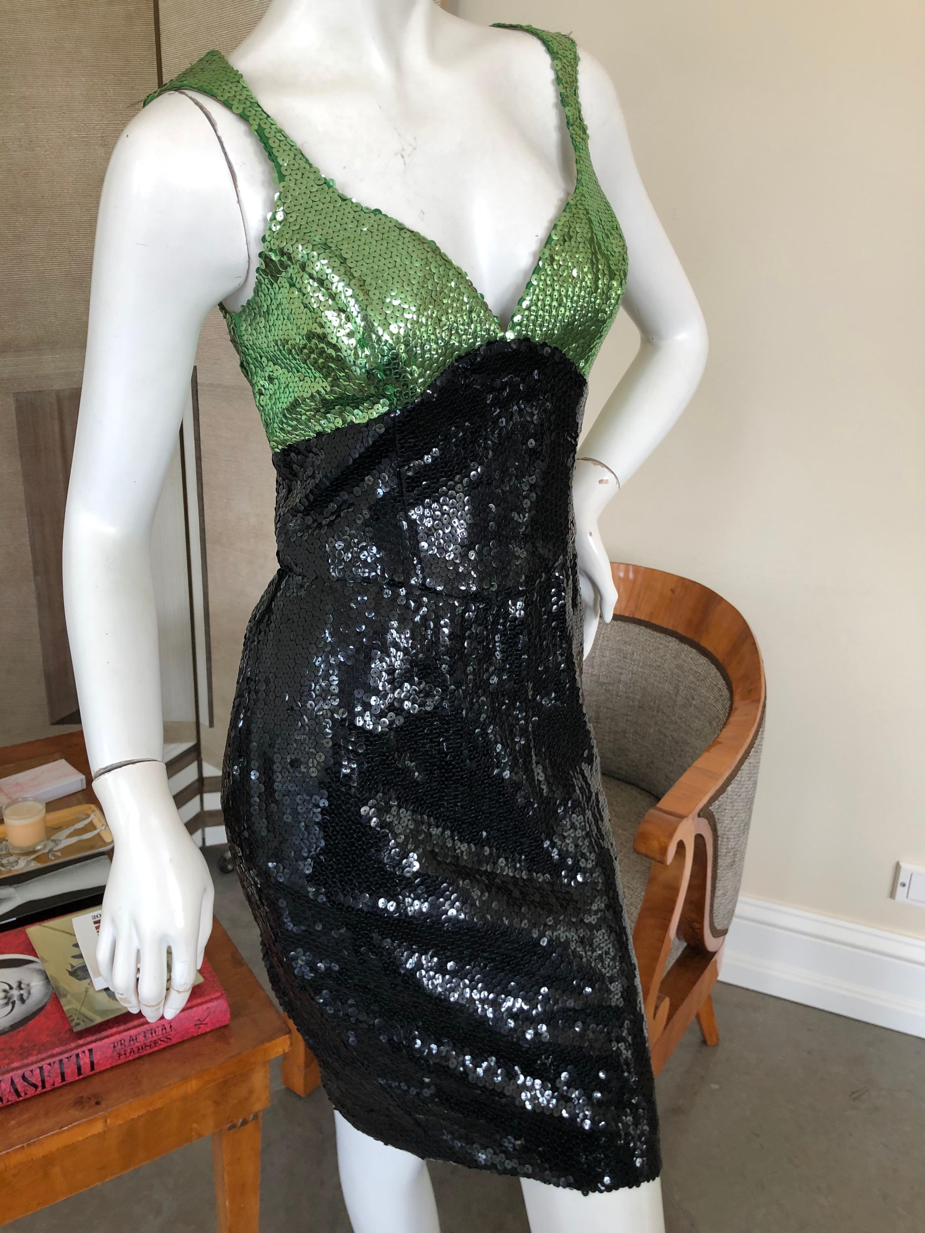 Thierry Mugler Vintage 80's Sequin Cocktail Dress 1